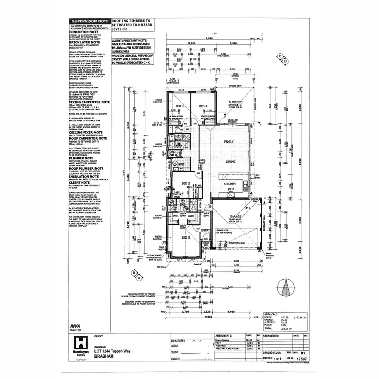 Floorplan of Homely house listing, 5 Tappen Way, Brabham WA 6055