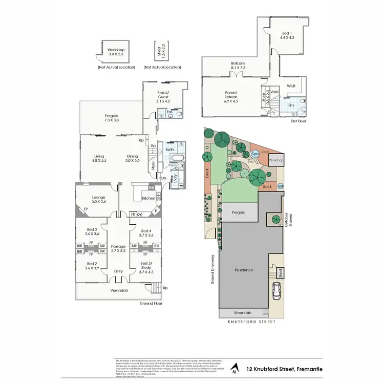 Floorplan of Homely house listing, 12 Knutsford Street, Fremantle WA 6160