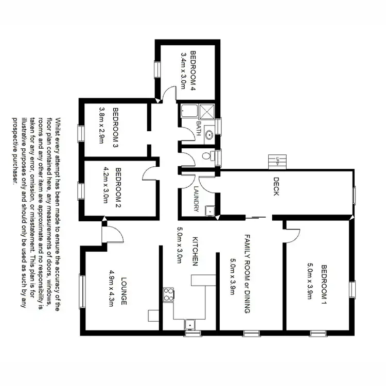 Floorplan of Homely house listing, 32 Chinnery Street, Port Augusta West SA 5700