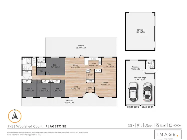 Floorplan of Homely rural property listing, 9-11 Woolshed Court, Flagstone QLD 4280