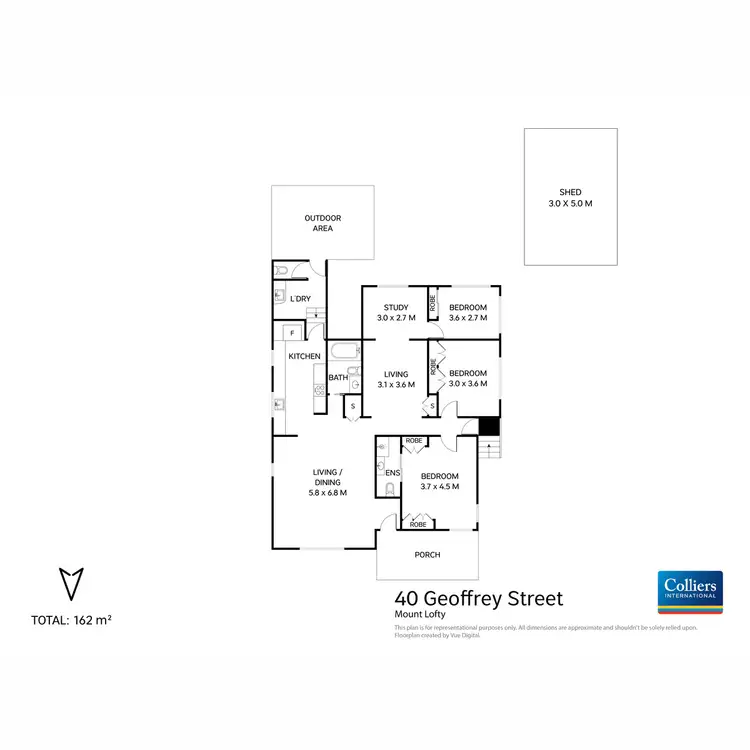 Floorplan of Homely house listing, 40 Geoffrey Street, Mount Lofty QLD 4350