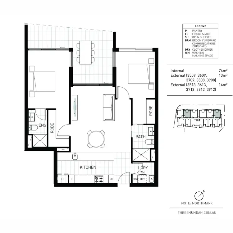 Floorplan of Homely apartment listing, 3812/29 Station Street, Nundah QLD 4012
