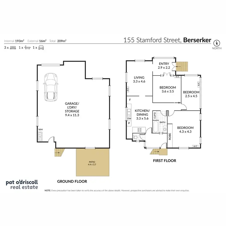 Floorplan of Homely house listing, 155 Stamford Street, Berserker QLD 4701