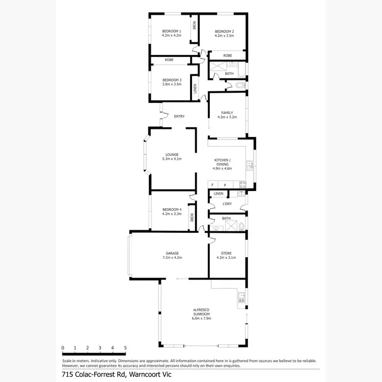 Floorplan of Homely rural property listing, 715 Colac-Forrest Road, Warncoort VIC 3243