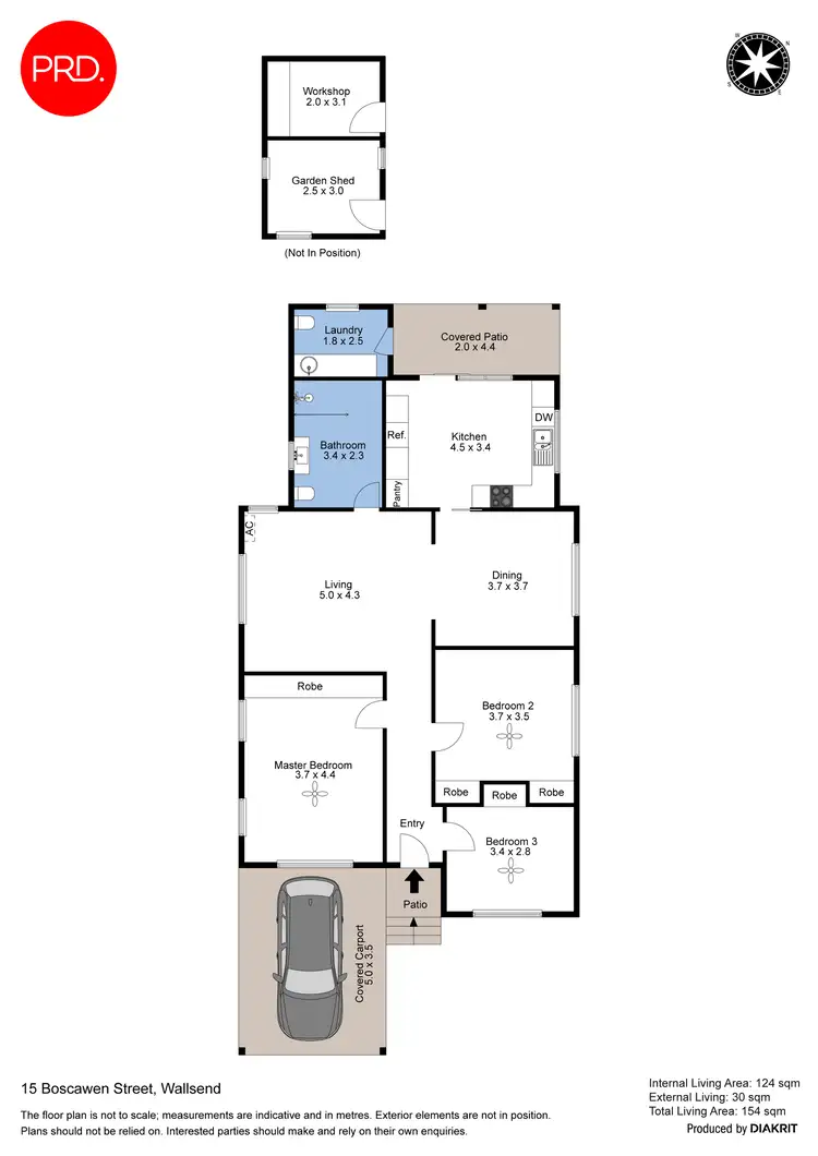 Floorplan of Homely house listing, 15 Boscawen Street, Wallsend NSW 2287