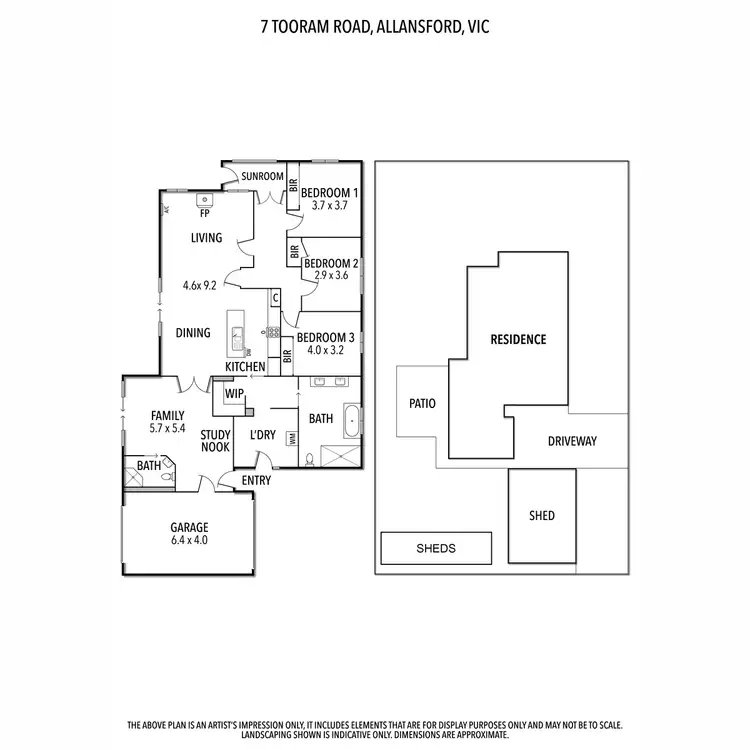 Floorplan of Homely house listing, 7 Tooram Road, Allansford VIC 3277