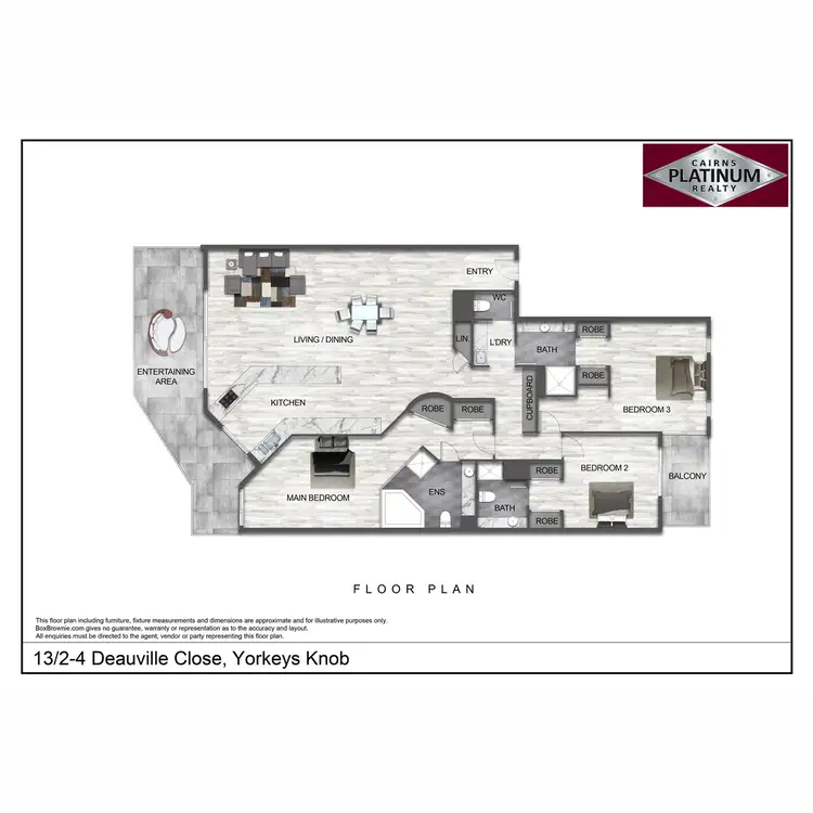 Floorplan of Homely unit listing, 13/2-4 Deauville Close, Yorkeys Knob QLD 4878