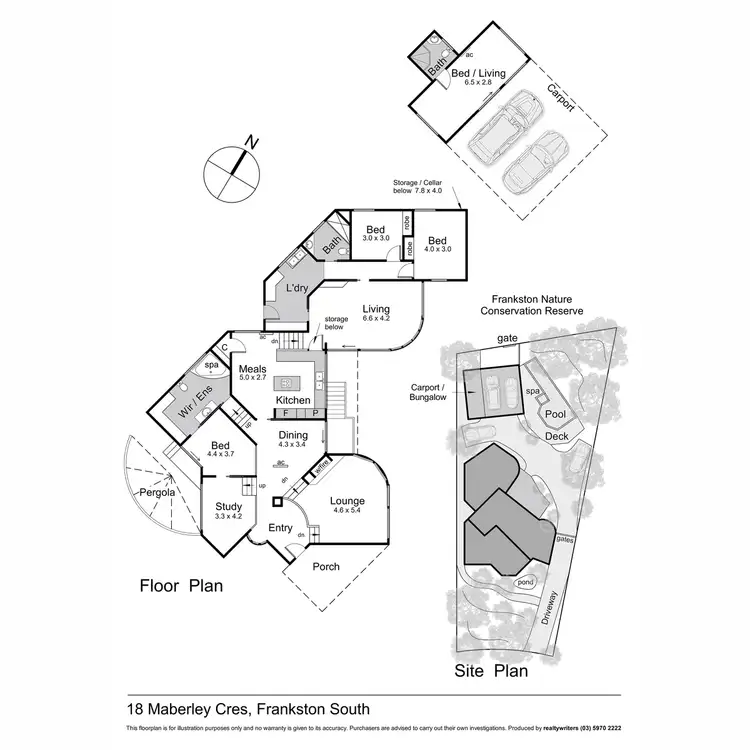 Floorplan of Homely house listing, 18 Maberley Crescent, Frankston South VIC 3199