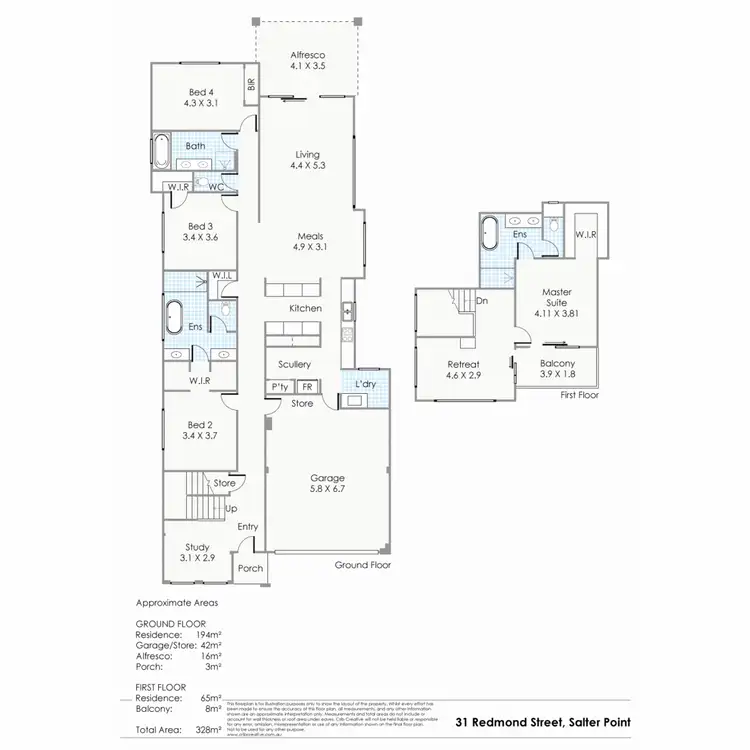Floorplan of Homely house listing, 31 Redmond Street, Salter Point WA 6152