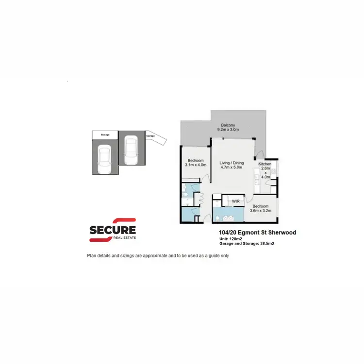 Floorplan of Homely unit listing, 104/20 Egmont Street, Sherwood QLD 4075