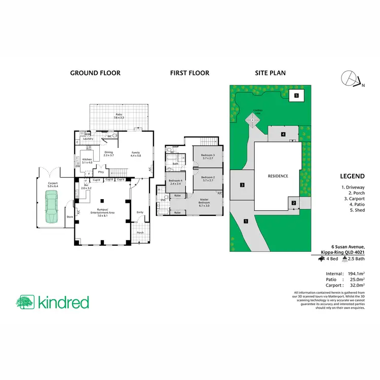 Floorplan of Homely house listing, 6 Susan Avenue, Kippa-Ring QLD 4021