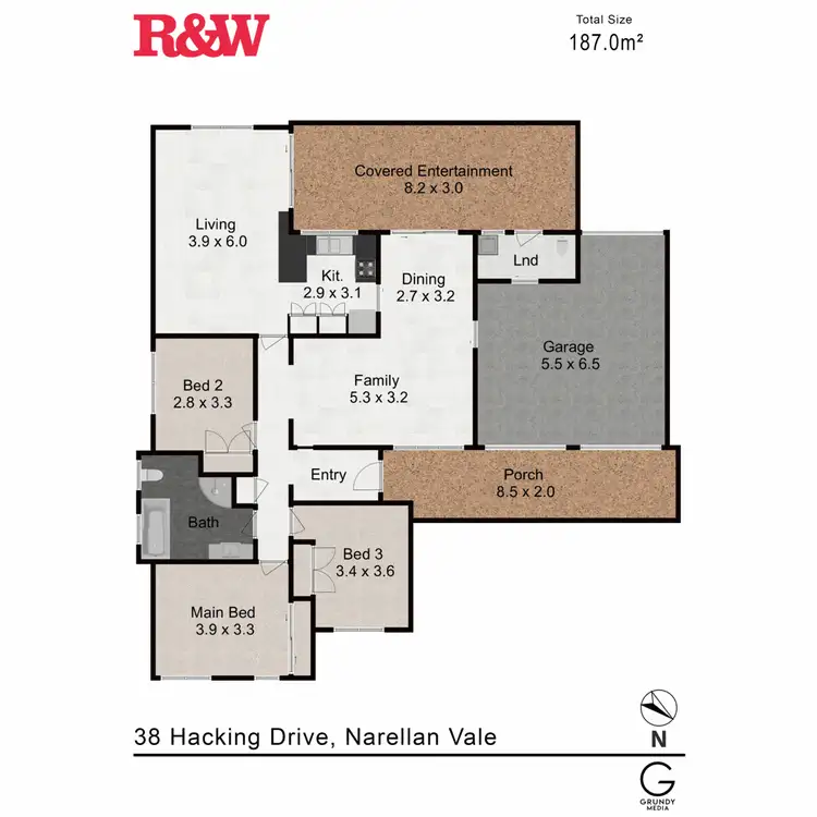 Floorplan of Homely house listing, 38 Hacking Drive, Narellan Vale NSW 2567
