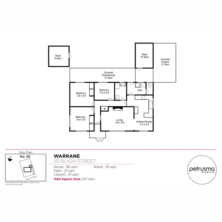 Floorplan of Homely house listing, 55 Bligh Street, Warrane TAS 7018