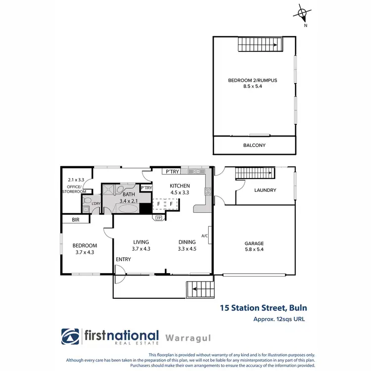 Floorplan of Homely house listing, 15 Station Street, Buln Buln VIC 3821