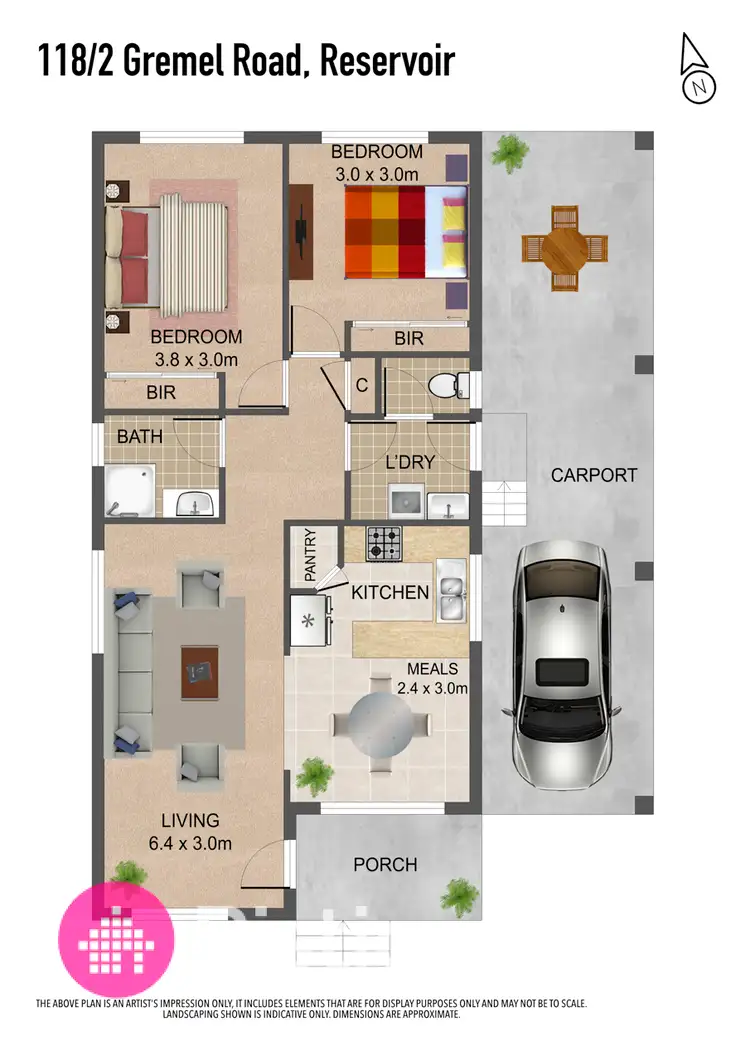 Floorplan of Homely unit listing, 118/2 Gremel Road, Reservoir VIC 3073