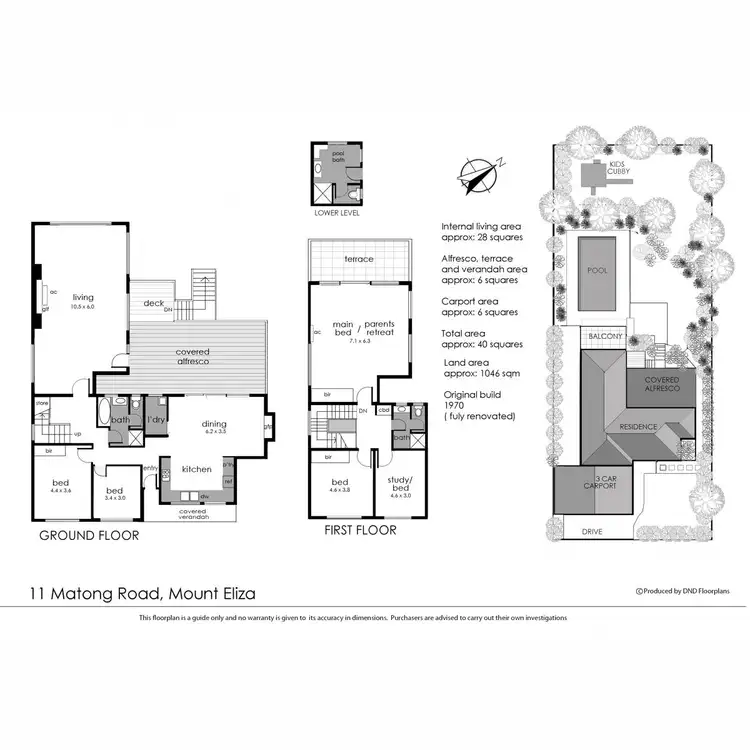 Floorplan of Homely house listing, 11 Matong Road, Mount Eliza VIC 3930
