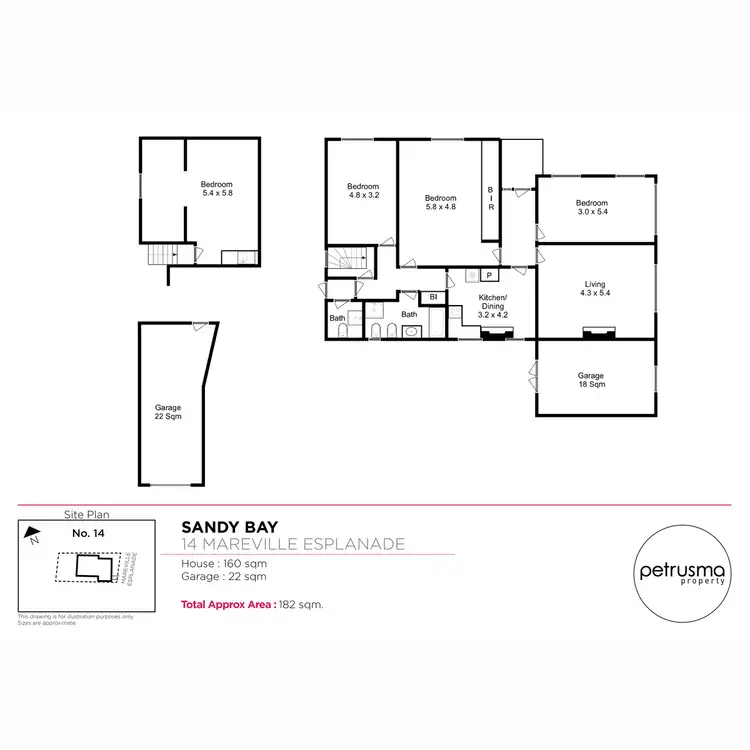 Floorplan of Homely house listing, 14 Marieville Esplanade, Sandy Bay TAS 7005