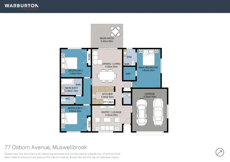 Floorplan of Homely semi-detached listing, 77 Osborn Avenue, Muswellbrook NSW 2333