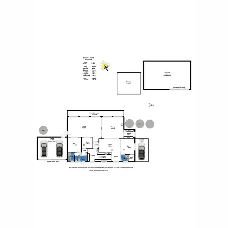 Floorplan of Homely house listing, 3 Wanke Road, Mannum SA 5238