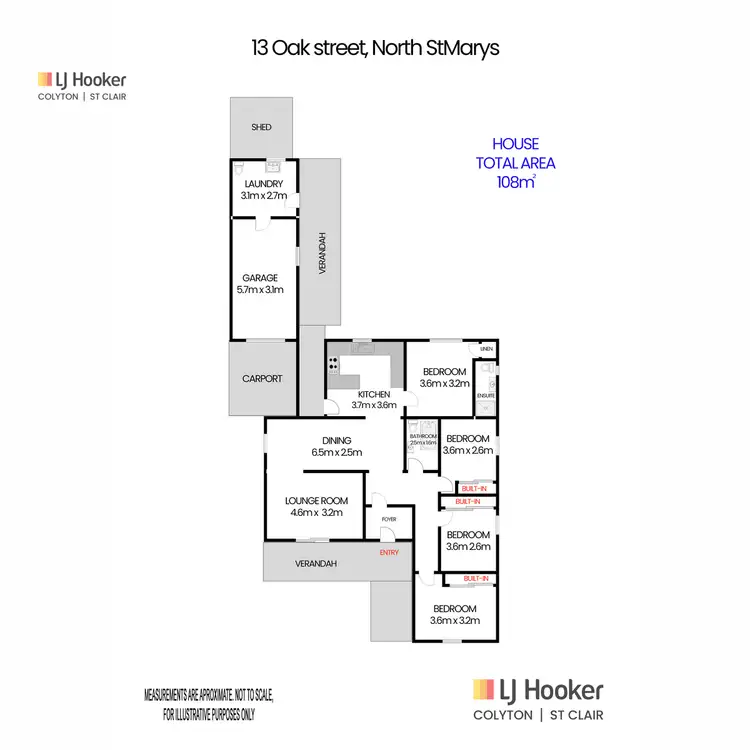 Floorplan of Homely house listing, 13 Oak Street, North St Marys NSW 2760