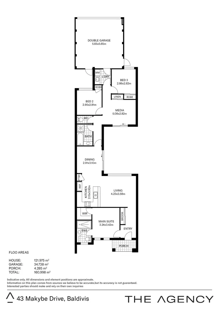 Floorplan of Homely house listing, 43 Makybe Drive, Baldivis WA 6171