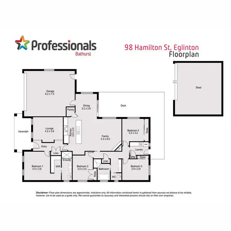 Floorplan of Homely house listing, 98 Hamilton Street, Eglinton NSW 2795