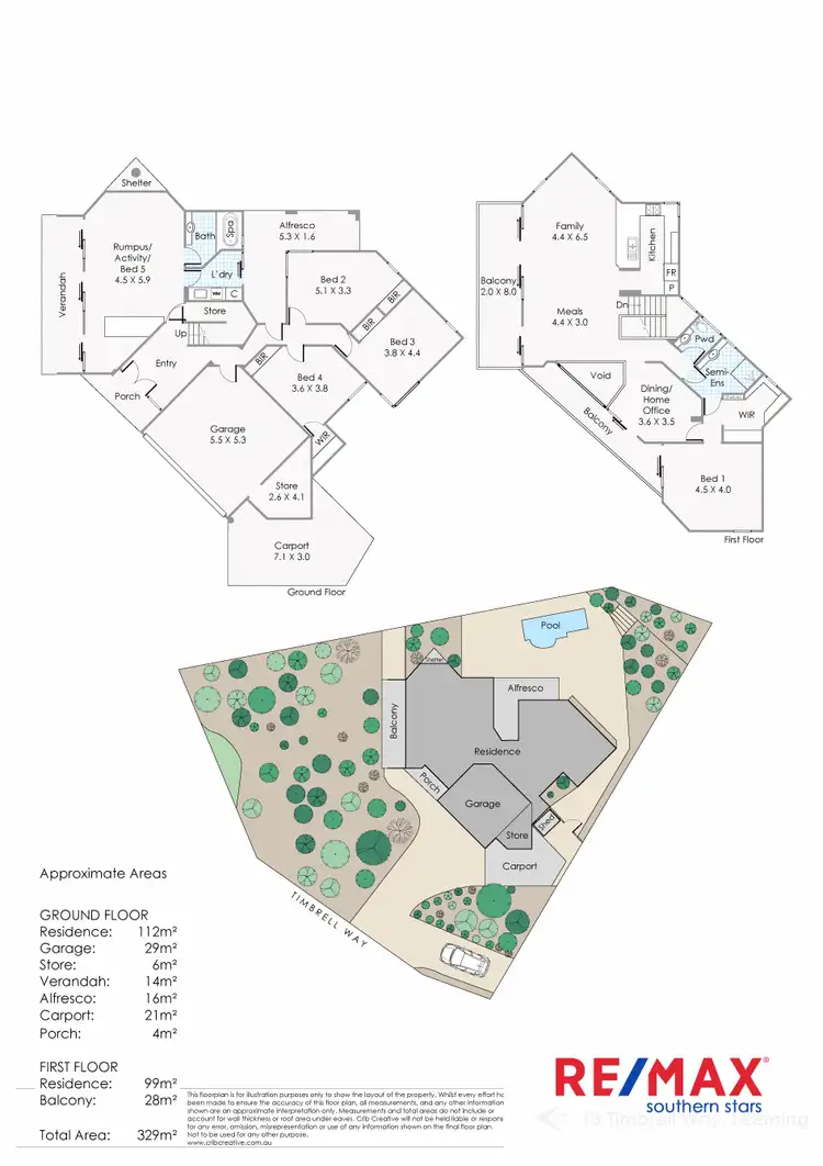 Floorplan of Homely house listing, 13 Timbrell Way, Leeming WA 6149