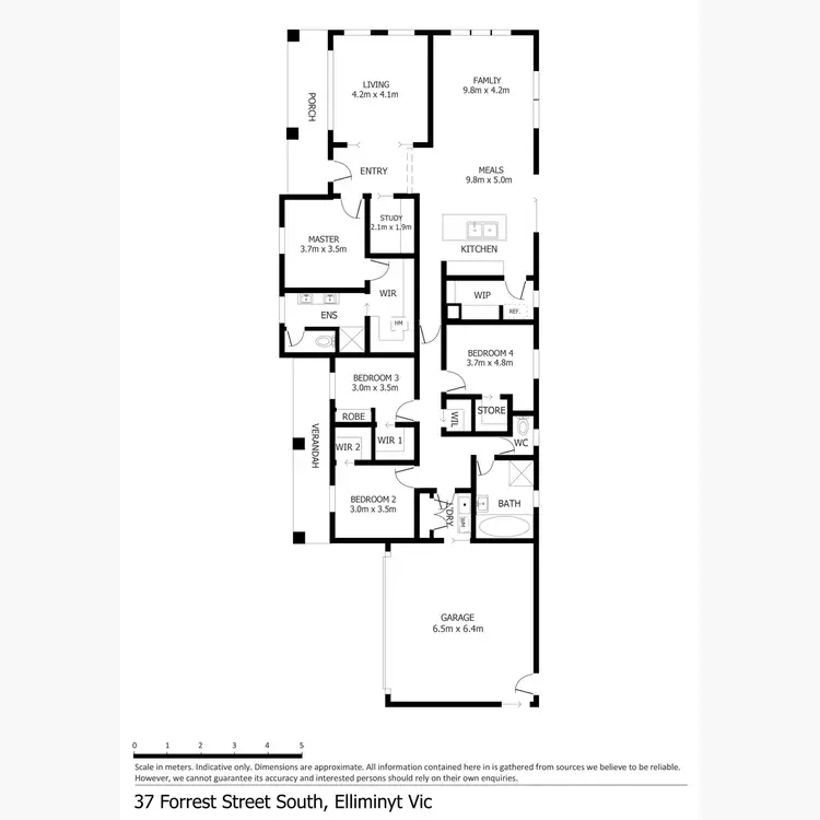 Floorplan of Homely rural property listing, 37 Forest Street, Elliminyt VIC 3250