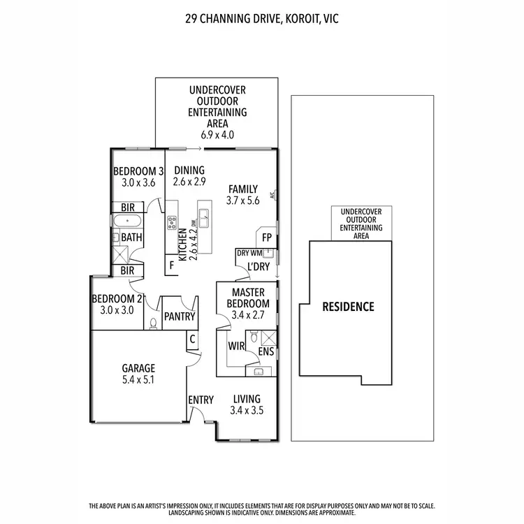 Floorplan of Homely house listing, 29 Channing Drive, Koroit VIC 3282