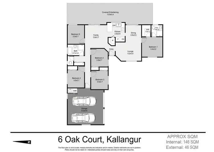 Floorplan of Homely house listing, 6 Oak Court, Kallangur QLD 4503