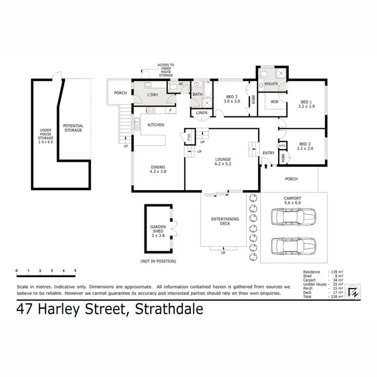 Floorplan of Homely house listing, 47 Harley Street, Strathdale VIC 3550