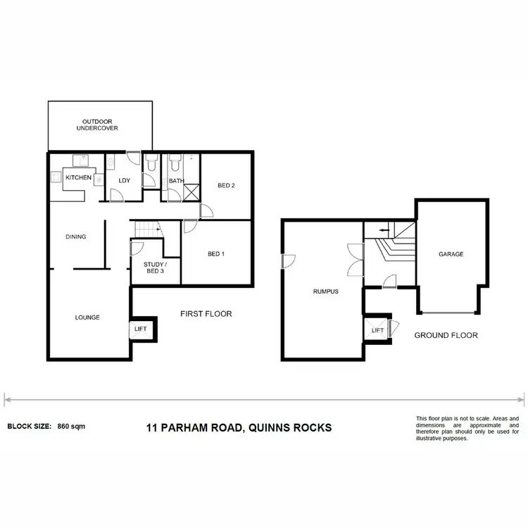 Floorplan of Homely house listing, 11 Parham Road, Quinns Rocks WA 6030