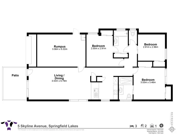 Floorplan of Homely house listing, 5 Skyline Avenue, Springfield Lakes QLD 4300