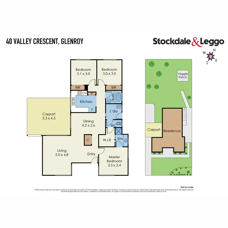 Floorplan of Homely house listing, 40 Valley Crescent, Glenroy VIC 3046