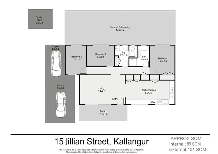 Floorplan of Homely house listing, 15 Jillian Street, Kallangur QLD 4503