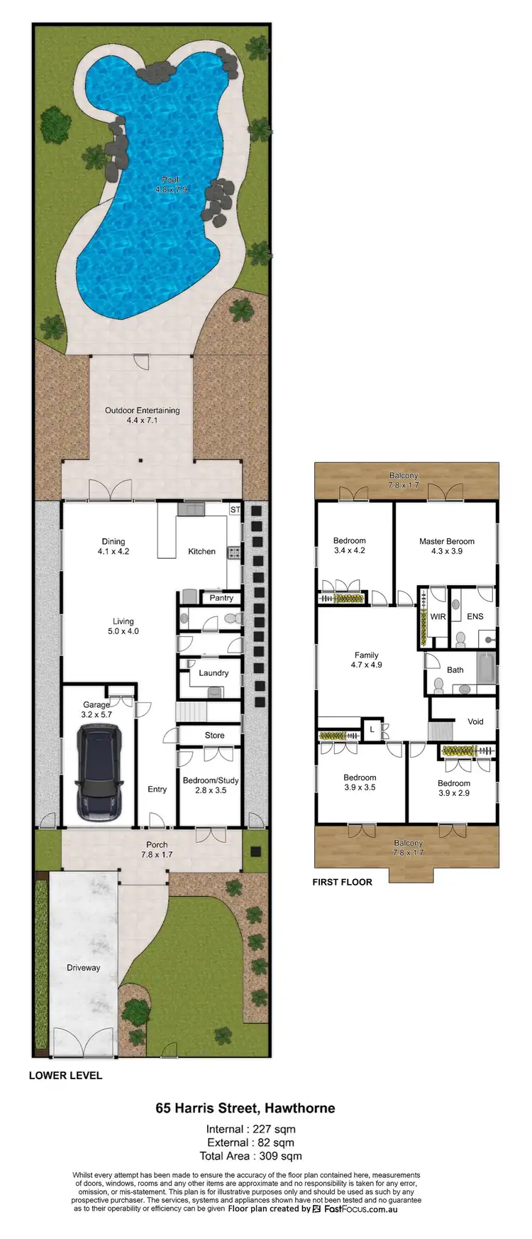 Floorplan of Homely house listing, 65 Harris Street, Hawthorne QLD 4171