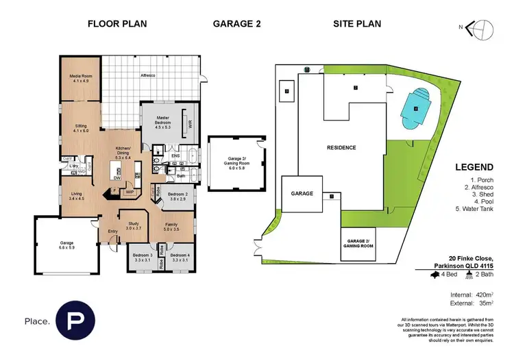 Floorplan of Homely house listing, 20 Finke Close, Parkinson QLD 4115