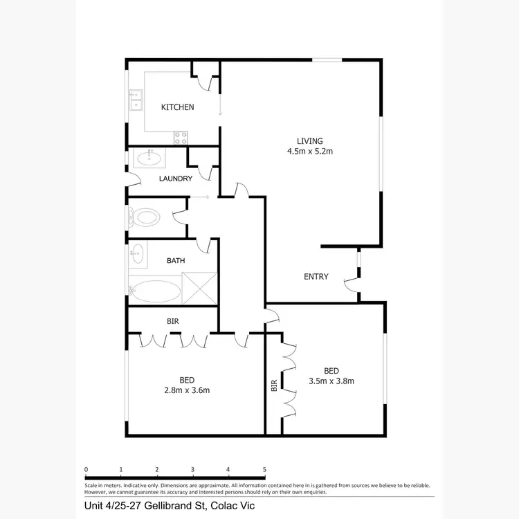 Floorplan of Homely unit listing, 4/25 Gellibrand Street, Colac VIC 3250