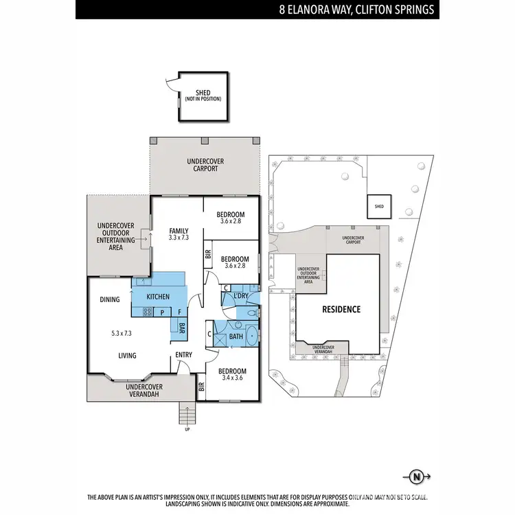 Floorplan of Homely house listing, 8 Elanora Way, Clifton Springs VIC 3222