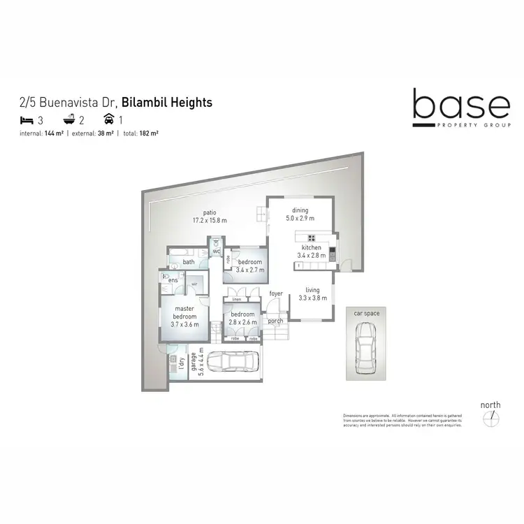 Floorplan of Homely semi-detached listing, 2/5 Buenavista Drive, Bilambil Heights NSW 2486