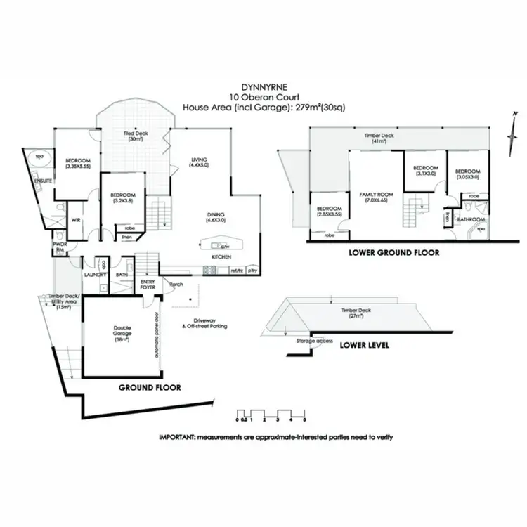 Floorplan of Homely house listing, 10 Oberon Court, Dynnyrne TAS 7005