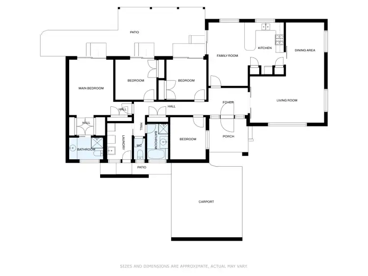 Floorplan of Homely house listing, 3 Waratah Way, Wodonga VIC 3690