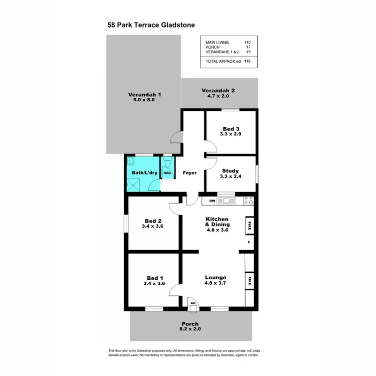 Floorplan of Homely house listing, 58 Park Terrace, Gladstone SA 5473