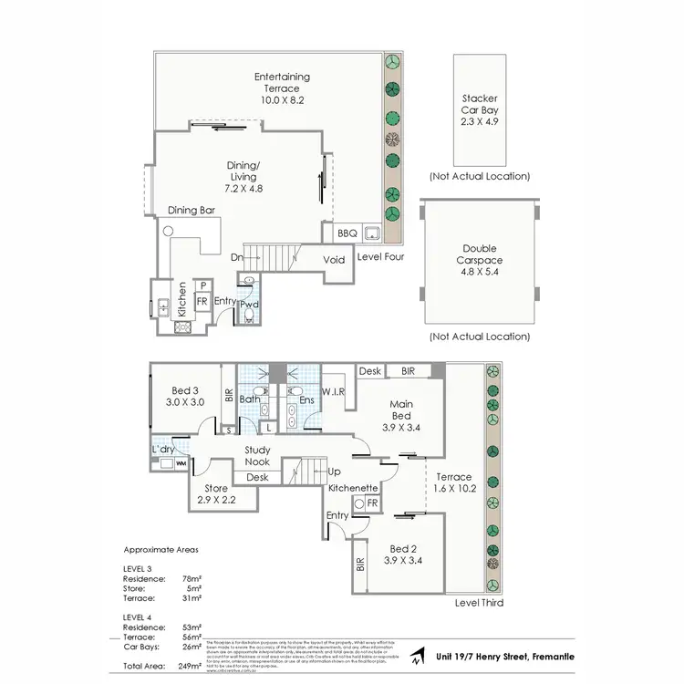 Floorplan of Homely apartment listing, 19/7 Henry Street, Fremantle WA 6160