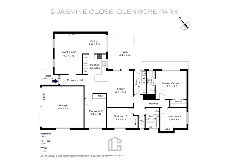 Floorplan of Homely house listing, 2 Jasmine Close, Glenmore Park NSW 2745