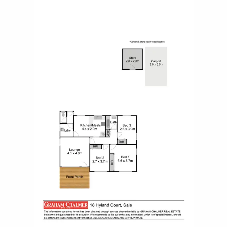 Floorplan of Homely house listing, 18 Hyland Court, Sale VIC 3850