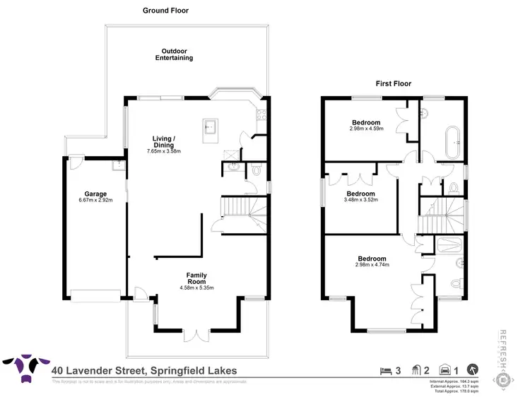 Floorplan of Homely house listing, 40 Lavender Street, Springfield Lakes QLD 4300