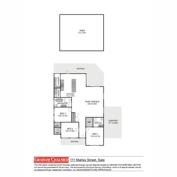 Floorplan of Homely house listing, 111 Marley Street, Sale VIC 3850