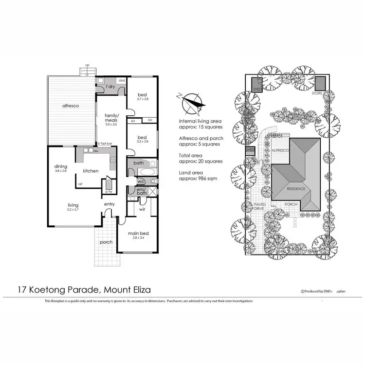 Floorplan of Homely house listing, 17 Koetong Parade, Mount Eliza VIC 3930