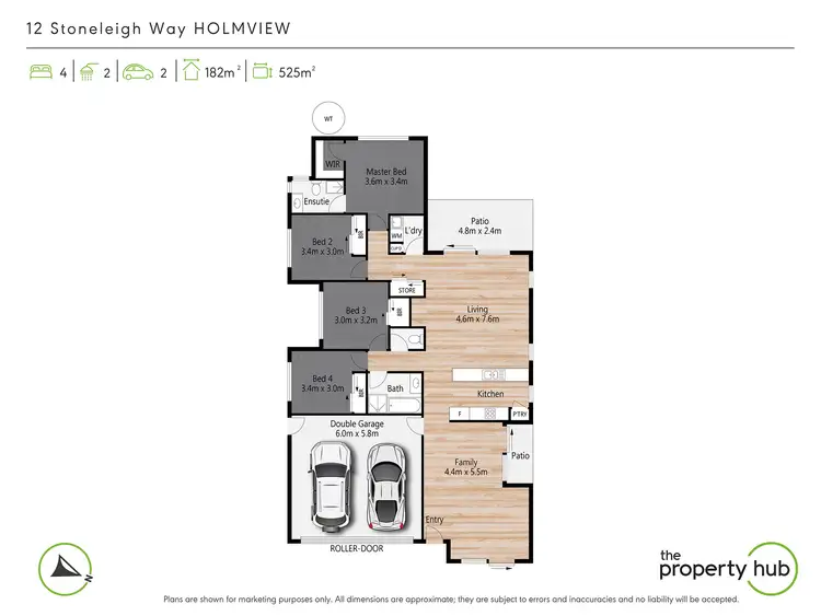 Floorplan of Homely house listing, 12 Stoneleigh Way, Holmview QLD 4207